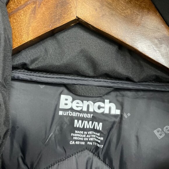 NEW Bench Women's M Removable Hooded Puffer Coat Weatherproof Black Full Zip - Picture 8 of 14